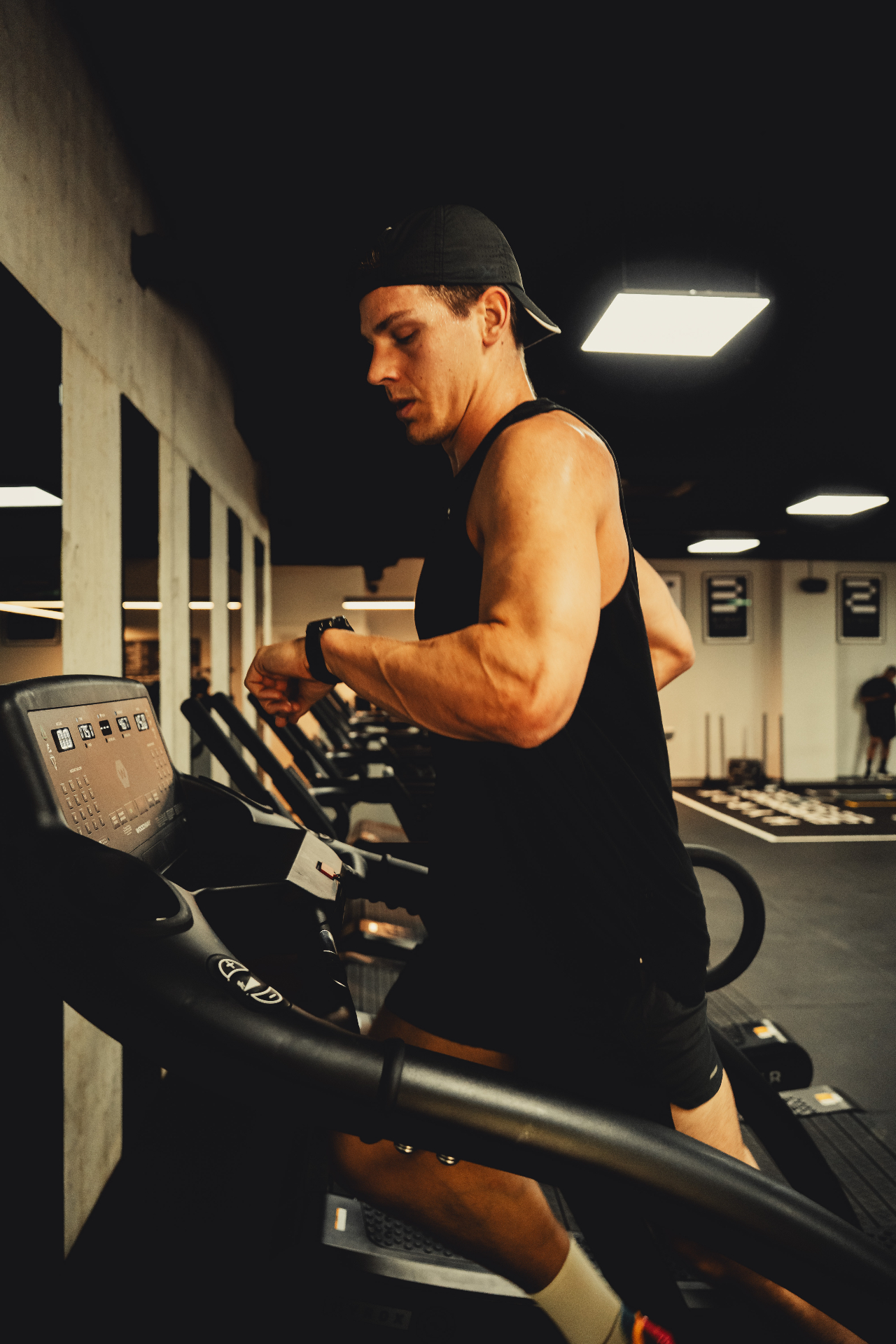 Youp tijdens een HYROX training